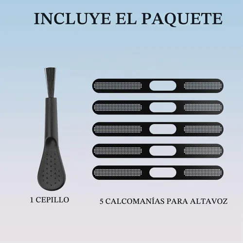 Vista 6 de 5pcs altavoz malla anti polvo prueba adhesivo cubierta para iPhone 15/16/17 Series