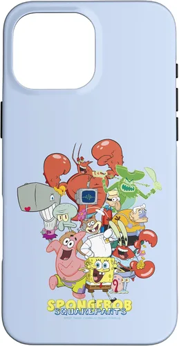 Vista 19 de Funda para iPhone 16 SpongeBob SquarePants Group Party Pose