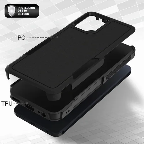 Vista 4 de Funda para Moto G 5G 2023 / Moto G Power 5G 2023: funda protectora de doble capa de servicio pesado resistente para teléfono celular a prueba
