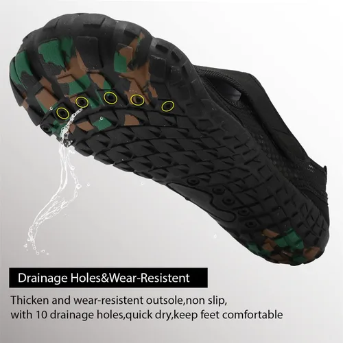 Vista 4 de Centipede Demon Zapatos de agua para natación, unisex, de secado rápido, para playa, senderismo, buceo, navegación, río, deportes acuáticos al aire