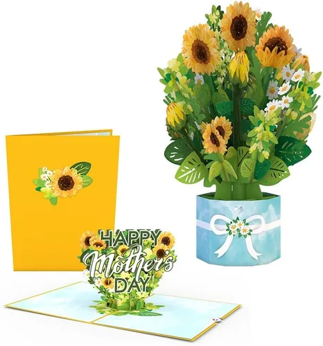 Vista 12 de Lovepop Tarjeta emergente para el día de la madre para ella, tarjetas de felicitación 3D para mamá, esposa, mujeres, las mejores hijas hacen las Las