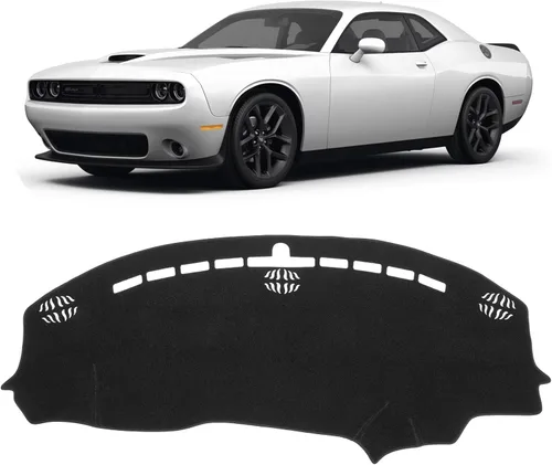Vista 13 de KUST Funda negra para salpicadero compatible con Tesla Modelo Y Modelo 3 2017-2023, accesorios para el modelo Y Modelo 3, tapete antideslizante