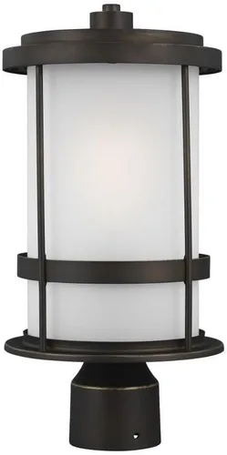 Vista 2 de Sea Gull Generation Lighting 8290901-71 - Linterna de poste para exteriores con una luz