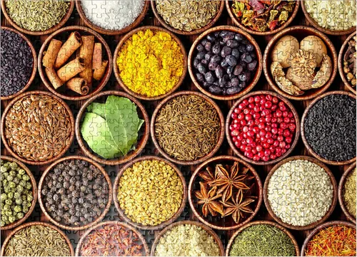 Vista 8 de MyPuzzle Spices in Round Bowls - Rompecabezas de 100 piezas prémium para adultos