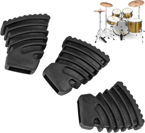 Vista 2 de GLOGLOW 3-Pack Drum Stand Rubber Feet, Antiskid Replacement Hardware (WC11)