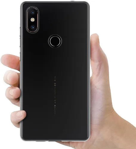 Vista 3 de MaiJin Funda para Xiaomi Mi Mix 2S (5.99 pulgadas) Soft TPU Gel Bumper Transparente Cubierta Trasera