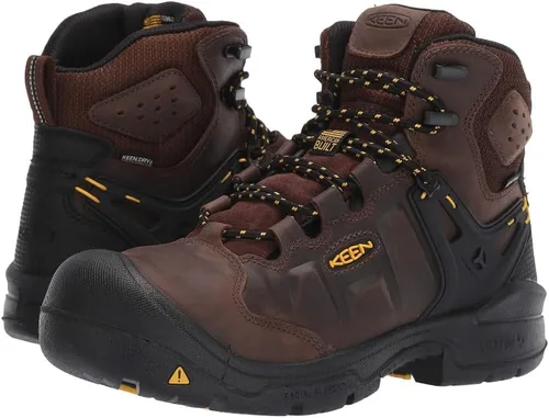 Vista 8 de KEEN Utility Botas de trabajo industriales impermeables Dover de 6 pulgadas con punta compuesta para hombre
