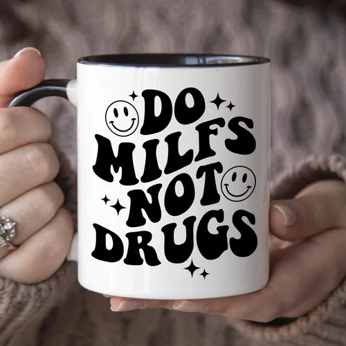 Vista 3 de YouNique Designs Funny Guy Mugs, taza de café divertida para hombres, taza de café traviesa para él, taza milf, taza milf, taza de café de elefante