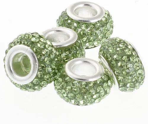 Vista 14 de RUBYCA Cuentas de cristal checo hechas a mano con agujero grande para pulseras europeas (10 unidades, morado, 0.433 in)