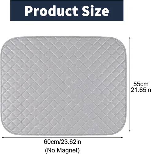 Vista 2 de Manta de planchar portátil para mesa, cubierta alternativa para tabla de planchar, plegable, repuesto para lavadora, secadora, almohadilla 23.6x21.7