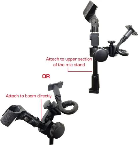 Vista 3 de Accessory Basics Soporte de micrófono de música para teléfono inteligente con múltiples ángulos giratorios de 360° para iPhone 15 16 17 Pro Max Plus