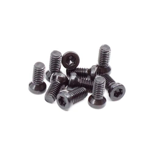 Vista 3 de Tornillos para pistola de cabeza ovalada Black Oxide Star Drive Weaver - 10 piezas (6-40 x 1/4" T-10 Torx)