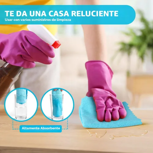 Vista 3 de Orighty Paño de limpieza de microfibra a granel, paquete de 50 trapos de Varios