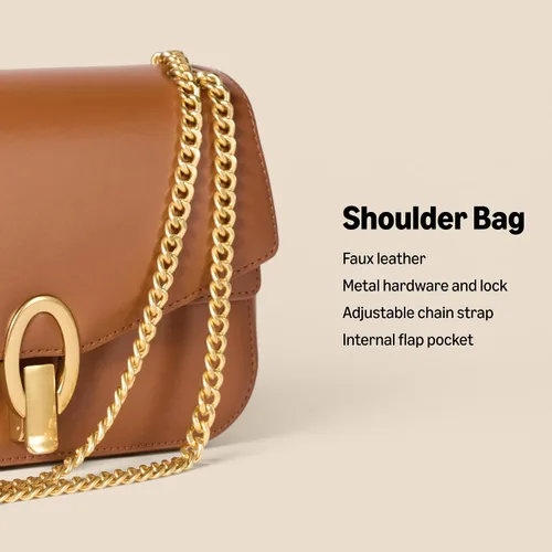 Vista 5 de Amazon Essentials Bolso de hombro con cadena para mujer