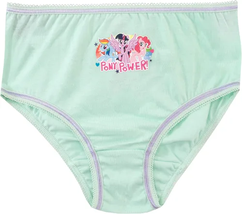 Vista 2 de My Little Pony Ropa interior de unicornio para niñas, paquete de 5