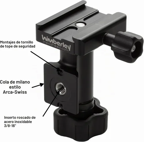 Vista 5 de Wimberley MH-100 Wimberley MonoGimbal Head - Fabricado en Estados Unidos