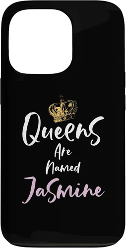 Vista 10 de Jasmine Name Queen - Carcasa para iPhone 17, color rosa y negro