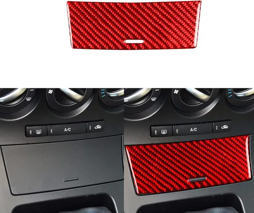 Vista 12 de Accesorios de fibra de carbono suave real para interior de coche, panel de cambio de marchas, cubierta de cenicero, calcomanía negra compatible