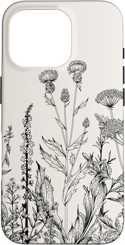 Vista 20 de iPhone 16 Cute Wildflowers Pattern Design Floral Case