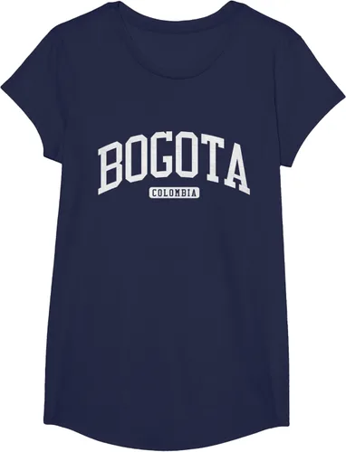 Vista 30 de Camiseta estilo universitario de Bogotá Colombia, Negro