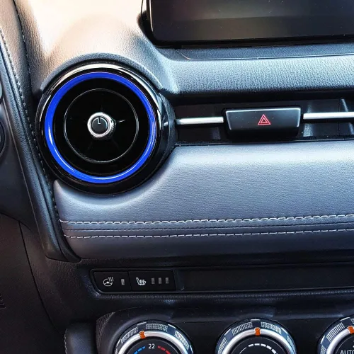 Vista 5 de Anillo de salida de aire acondicionado de aire acondicionado para Mazda MX-5 MX5 Mazda 2 CX-3 CX3 RF ND Accesorios de coche