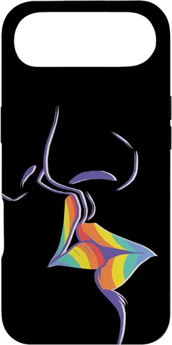 Vista 27 de Funda de regalo LGBT Lesbian Gay Pride LGBTQ Kiss Rainbow para iPhone 17