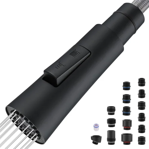 Vista 11 de J-HVA - Repuesto de cabezal de grifo de fregadero de cocina con 15 adaptadores 2 Functions Sink Sprayer Replacement Nozzles, Pull Down Kitchen