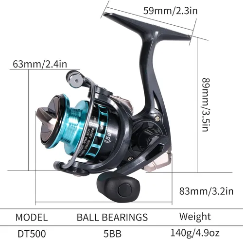Vista 4 de Combo de caña y carrete para pesca en hielo Sougayilang, kit completo de equipo de pesca en hielo, incluye jig de hielo y accesorios para pesca