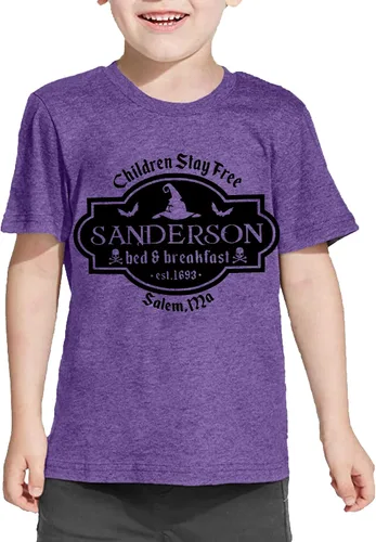 Vista 2 de LAZYCHILD It's Just A Bunch of Hocus Pocus - Camiseta de Halloween para niños y niñas, Sanderson Sister Graphic Shirt