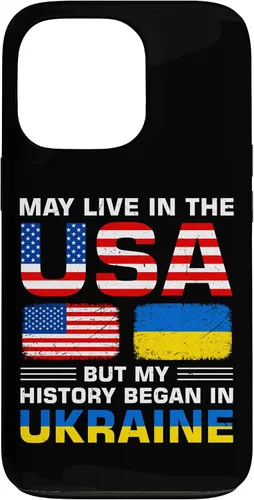 Vista 10 de Ukraine Flag America Flag Ukrainian Roots Case for iPhone 17