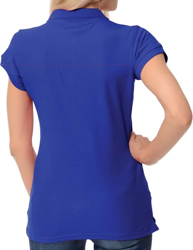 Vista 3 de FRESH TEE Polo de manga corta 100% algodón ajustado para mujer