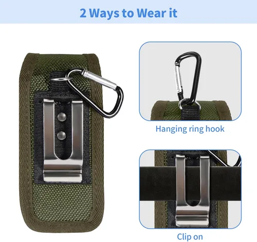 Vista 6 de Funda multiherramienta EDC compatible con Leatherman Wave Plus Wingman Surge Rebar, bolsa multiusos con clip para cinturón, bolsa de herramientas