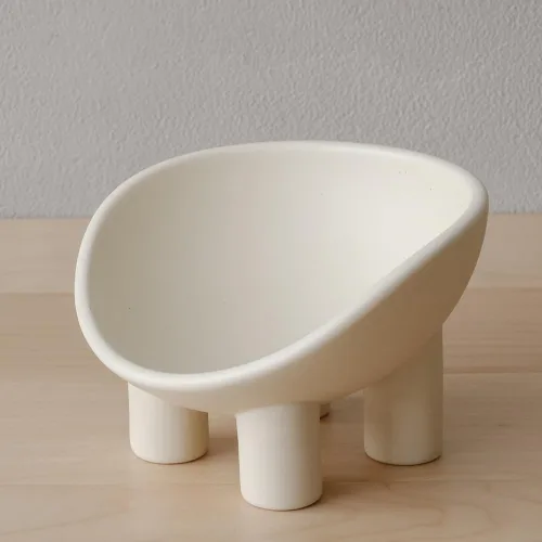 Vista 10 de WENSHUO Cuenco elevado para gatos, cuenco de comida de cerámica para gatos