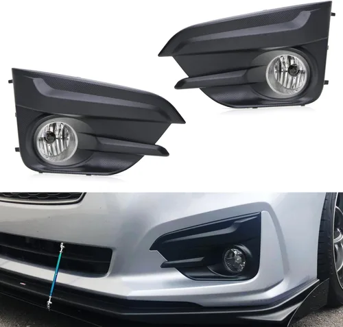 Vista 8 de iJDMTOY Lentes transparentes OEM-Spec H11 Bombilla halógena antiniebla con biseles antiniebla de parachoques, arnés de cableado e interruptor