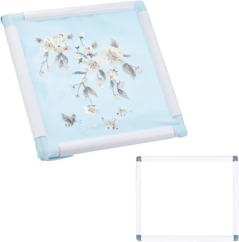 Vista 18 de PATIKIL Aros de bordado, marco universal de aro para bordar, reutilizable, cuadrado, rectangular, de plástico, para manualidades, costura