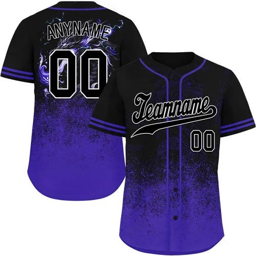 Vista 11 de Camiseta de béisbol de dragón personalizada para hombres y mujeres, camisa de Steetwear de estilo gótico, nombre del equipo y número personalizado