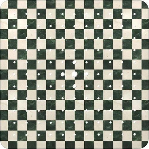 Vista 43 de Alfombra para Bañera Antideslizante, Alfombra Bohemia Cuadrada para Bañera y Piso de Ducha con Ventosas para Adultos, Niños y Ancianos, 21 x 21