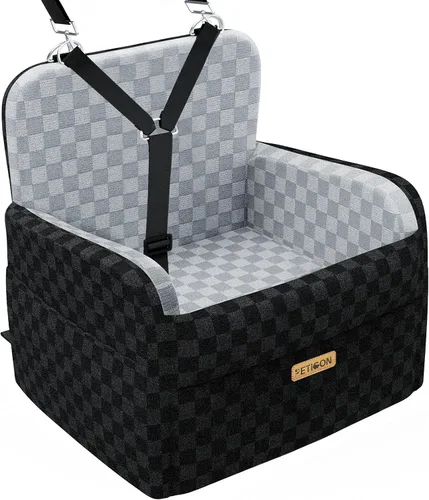 Vista 11 de PETICON Asiento de coche impermeable para perros pequeños y medianos Gris