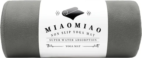 Vista 12 de MIAOMIAO Juego de toallas antideslizantes para yoga caliente, microfibra súper absorbente, 24.5 x 72 pulgadas, diseño antideslizante, sin lesiones
