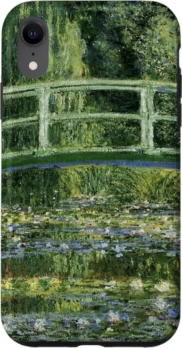 Vista 25 de Monets - Carcasa para iPhone 17 con diseño de lirios de agua y puente japonés
