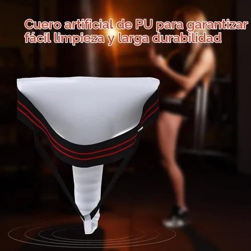 Vista 2 de Protector de ingle para mujer, copa pélvica atlética femenina, protector de ingle de taekwondo para mujer, protector de entrepierna con correa