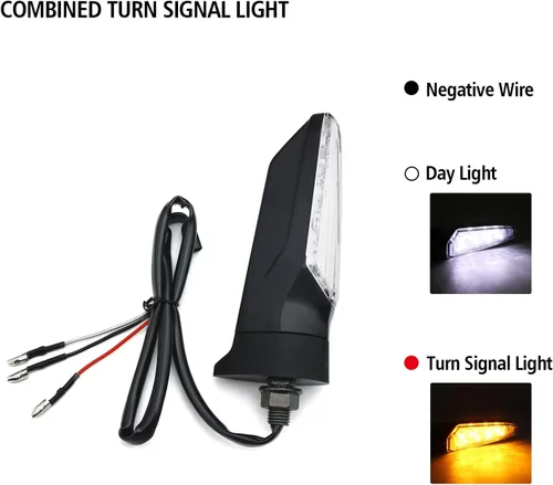 Vista 5 de Luz de giro universal para Honda MSX 125 150 Suzuki Yamaha Kawasaki, Humo
