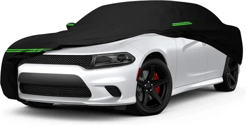 Vista 10 de Cubiertas de coche impermeables para todo tipo de clima, reemplazo para Dodge Challenger 2008-2025, 6 capas, fundas personalizadas para exteriores