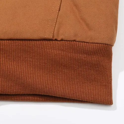 Vista 6 de GRANDWISH Chaqueta de invierno con capucha para niños, abrigo con forro de edredón, Marrón
