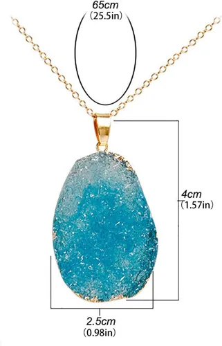 Vista 5 de iLH - Dije de diamantes de imitación para mujer, con letras, de compromiso, joya para regalar de ZYooh, talla única