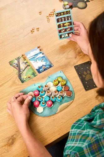 Vista 7 de Asmodee Harmonies Juego de mesa - Crea paisajes oníricos, juego estratégico y poético, juego familiar divertido para niños y adultos, a partir de 10