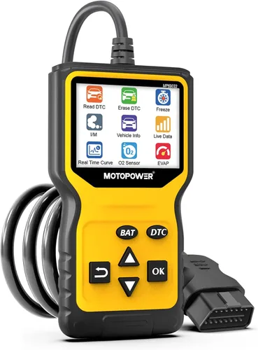 Vista 2 de MOTOPOWER MP69033 Pro OBD2 Escáner Lector de Código, Herramienta de Diagnóstico de Luz de Falla del Motor con Probador de Batería