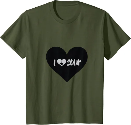Vista 9 de I Love Soup - Camiseta de regalo con forma de corazón, Blanco, S Asfalto