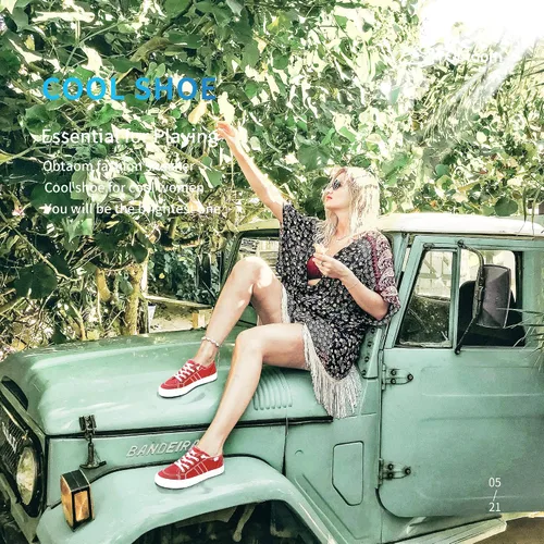 Vista 5 de Obtaom Play Tenis de lona para mujer, sin cordones, a la moda, blanco desgastado y estampado de leopardo