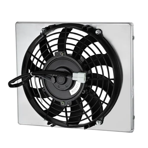 Vista 4 de 0413205 Cubierta de radiador de aluminio de alto rendimiento + relé de ventilador de 12 pulgadas para Artic Cat Prowler 700 550 TRV 700 550 450 OEM